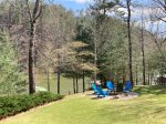 Firepit overlooking Lake Keowee